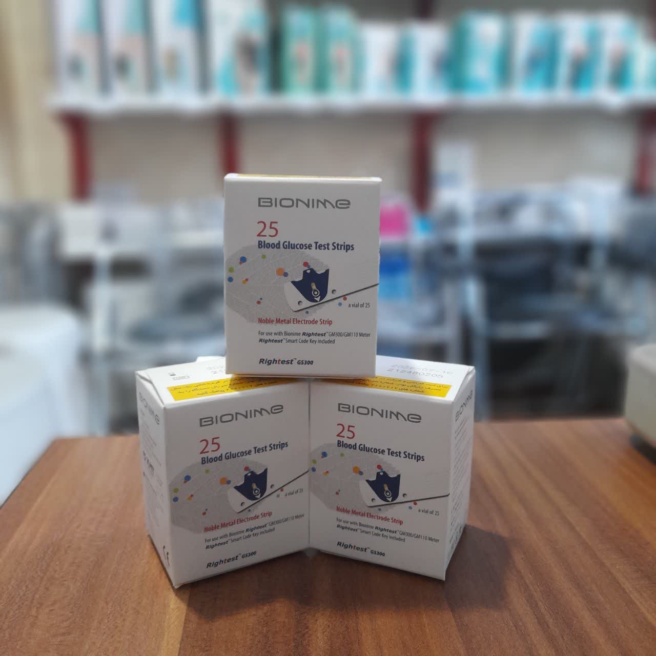 نوار تست قند خون بایونیم